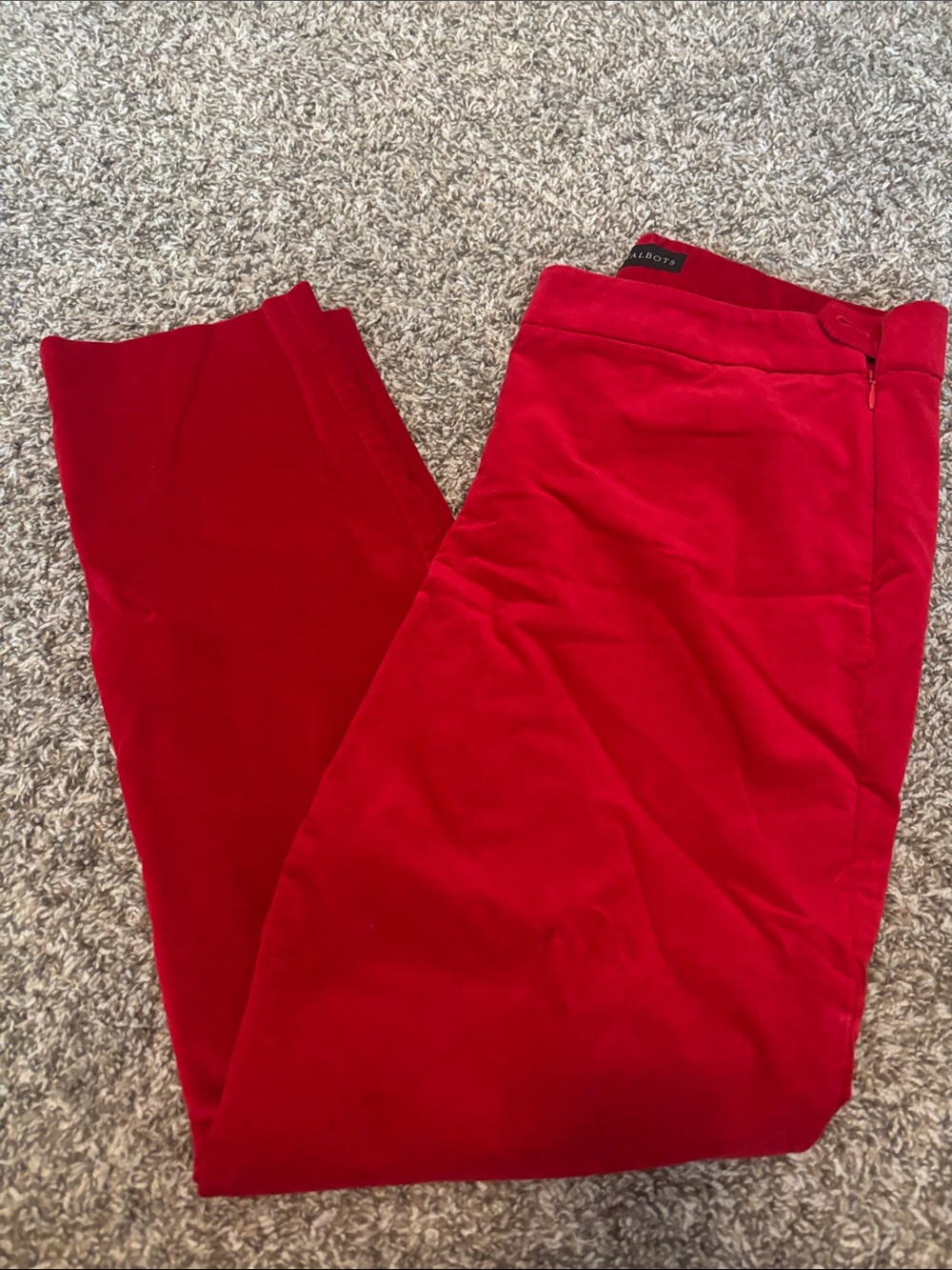 Talbots Crimson Straight-Leg Pants